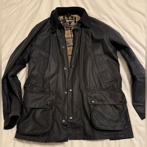 Barbour Men’s Ashby Wax Jacket Navy Medium